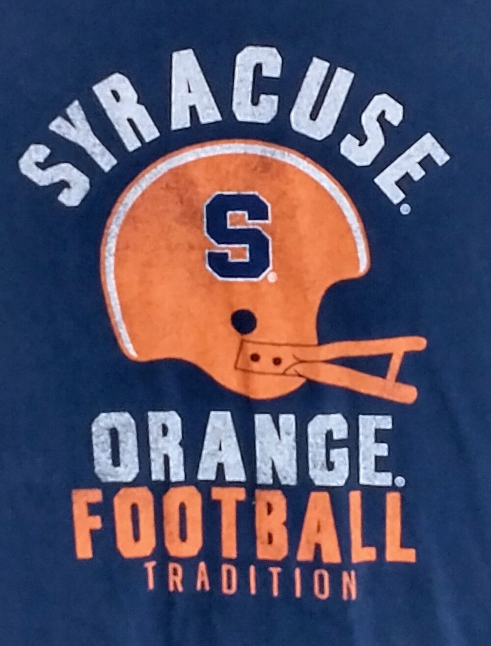 Ouray Syracuse Orange Football Tradition T-Shirt Men's XL Blue Vintage Style